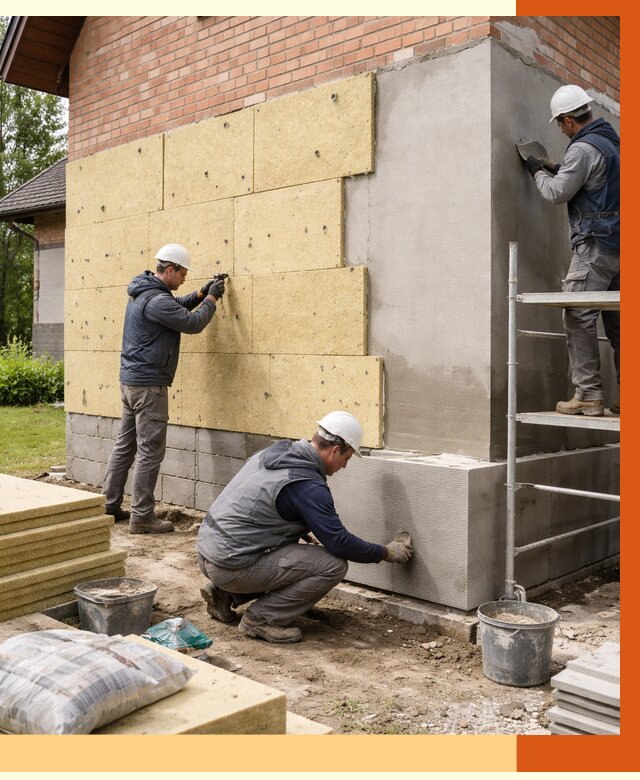 Утепление частного дома в Елабуге под ключ от 7596 руб/м2 — недорого | ТепломастерЛбг