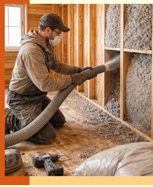 Утепление дачного дома эковатой в Елабуге — быстро и надёжно