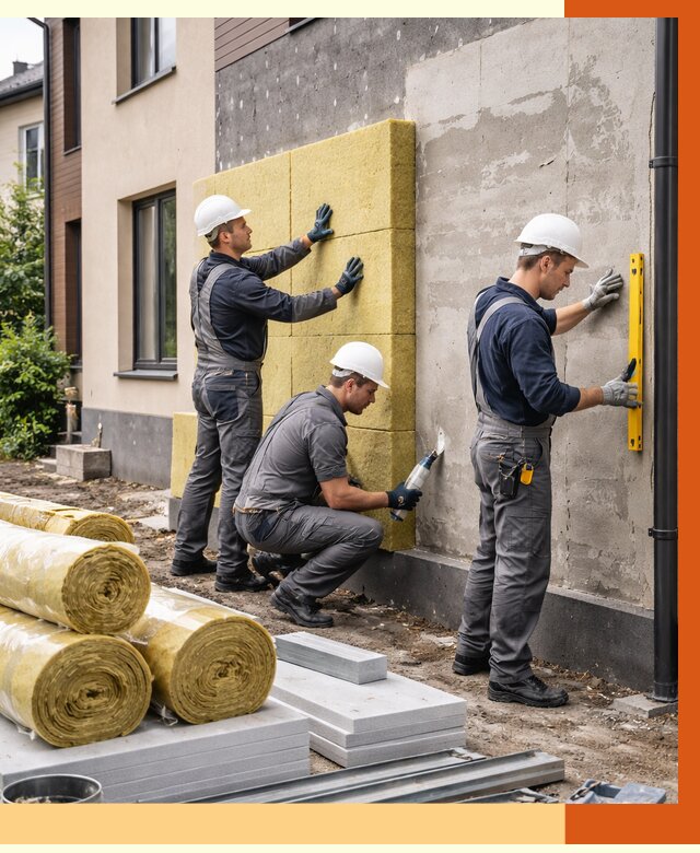 Утепление таунхауса в Елабуге от 7292 руб/м2 — комплекс под ключ | ТепломастерЛбг