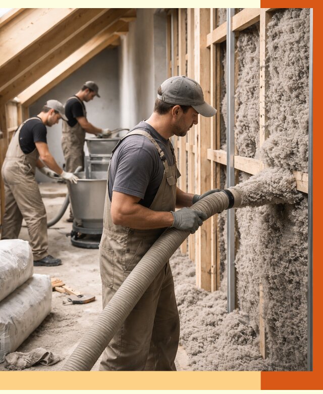 Утепление таунхауса эковатой в Елабуге от 2228 руб./м² — монтаж и задувка | ТепломастерЛбг