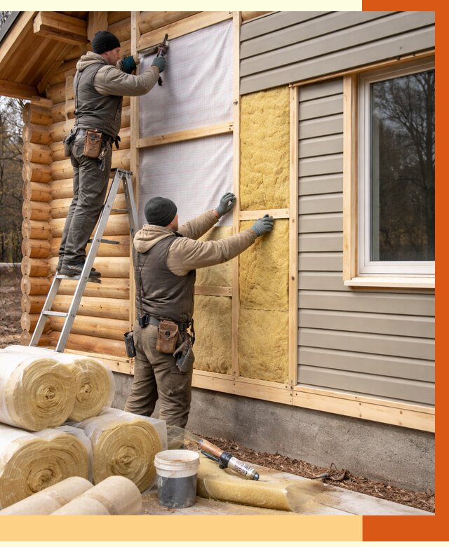 Утепление деревянного дома в Елабуге от 6279 руб./м2 — заказать работы | ТепломастерЛбг