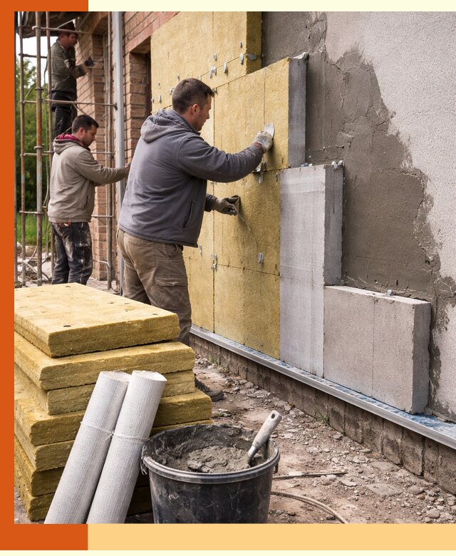 Утепление кирпичного дома под ключ в Елабуге