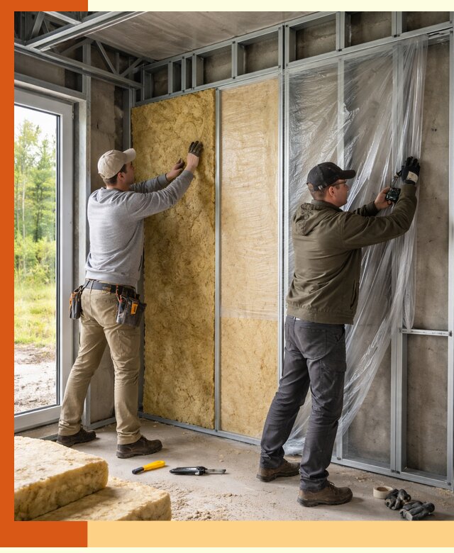 Утепление дома из ЛСТК в Елабуге с гарантией качества и эффективности