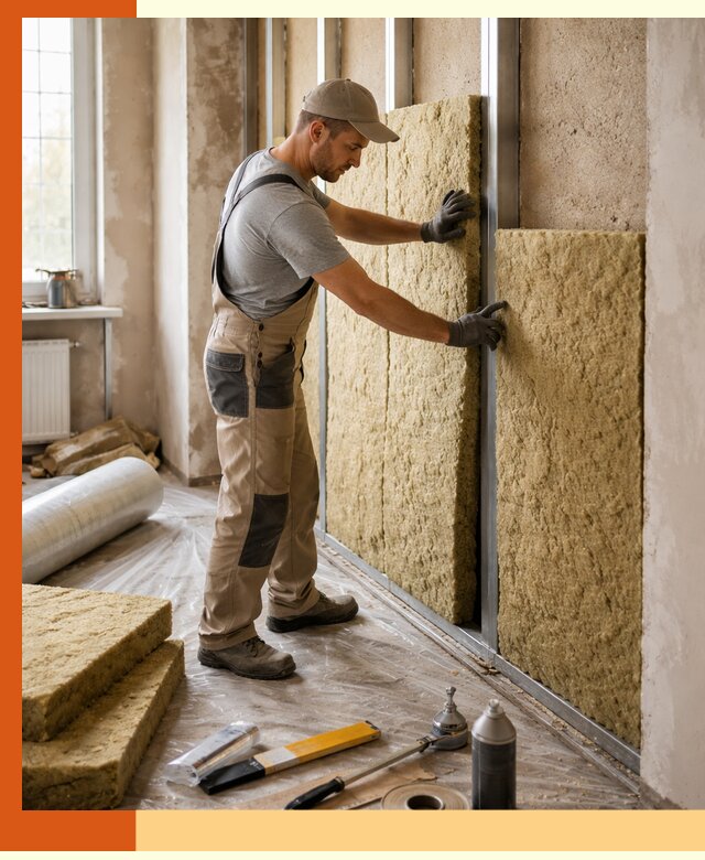 Утепление квартиры в Елабуге — комплексная теплоизоляция стен и полов