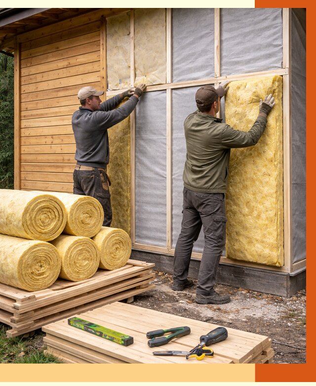 Утепление бани снаружи в Елабуге от 86088 руб. под ключ | ТепломастерЛбг