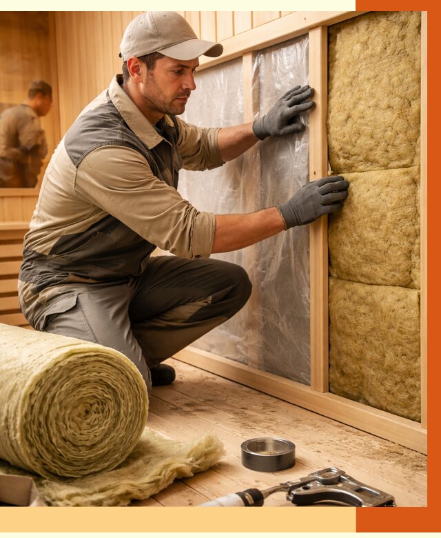 Утепление сауны изнутри в Елабуге от 6583 руб. за м2 | ППУ, под ключ — ТепломастерЛбг