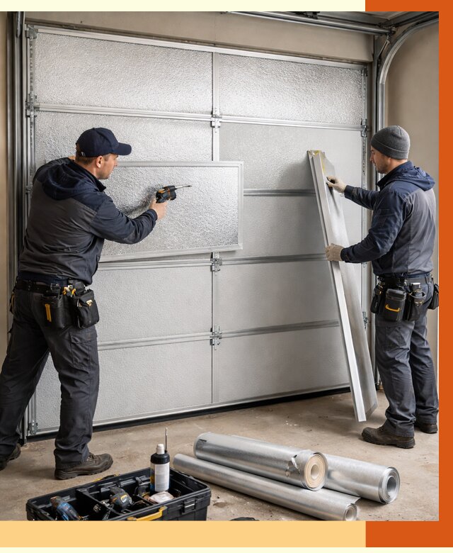 Утепление гаражных ворот в Елабуге от 7950 руб/м2 — надежно и быстро | ТепломастерЛбг