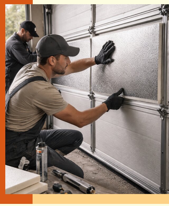 Утепление гаражных ворот в Елабуге качественно и надежно