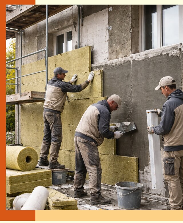 Утепление фасада зданий и домов в Елабуге