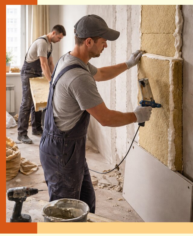 Утепление стен изнутри в Елабуге — качественно и эффективно