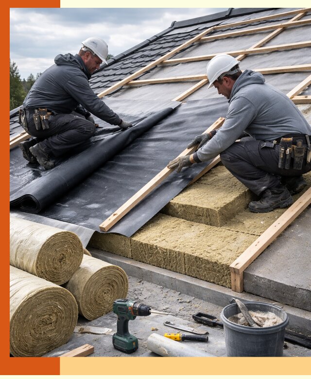 Утепление крыши снаружи в Елабуге: профессиональная теплоизоляция