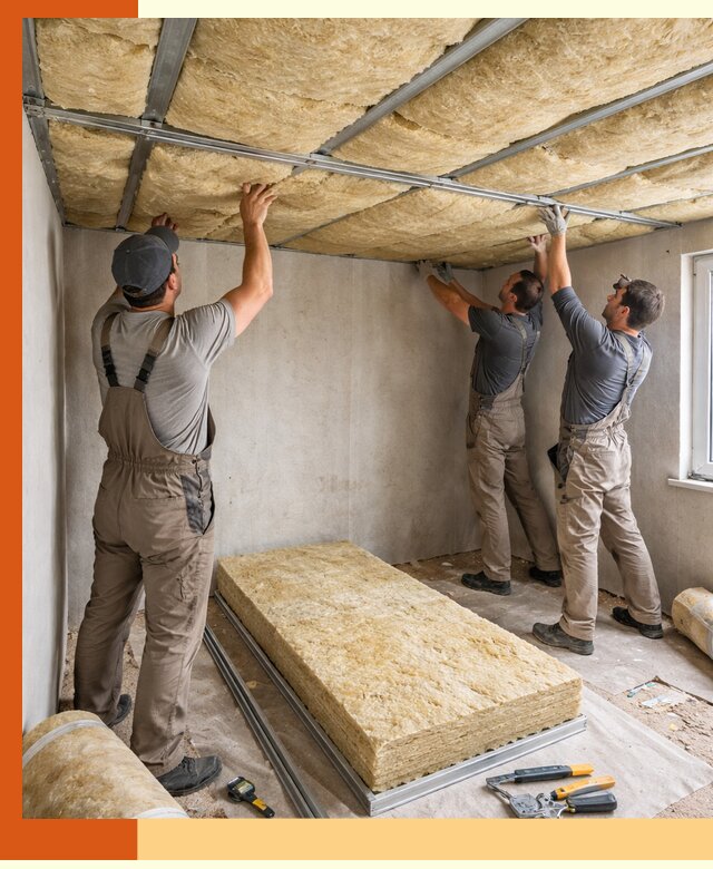 Утепление потолка в Елабуге — тепло и без сквозняков