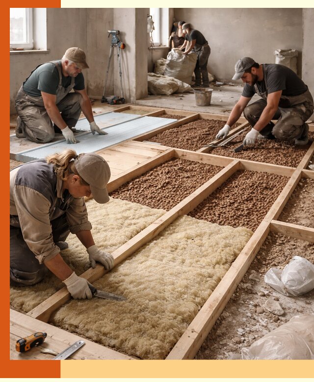 Утепление перекрытий жилых и промышленных зданий в Елабуге