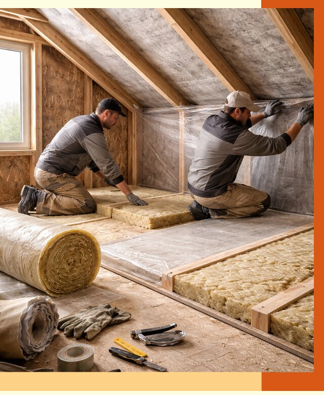 Утепление чердака в Елабуге от 7596 руб/м² — теплоизоляция и комплексное утепление под ключ | ТепломастерЛбг