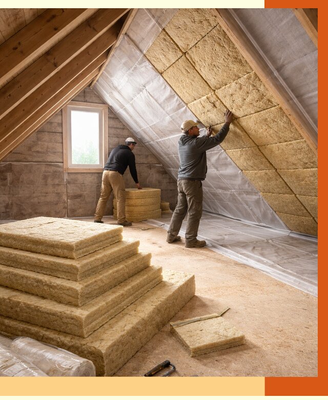 Утепление мансарды в Елабуге от 2532 руб/м2 — комплексно и под ключ | ТепломастерЛбг