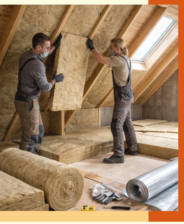 Утепление мансарды минватой в Елабуге от 4254 руб./м2 — монтаж и пароизоляция | ТепломастерЛбг