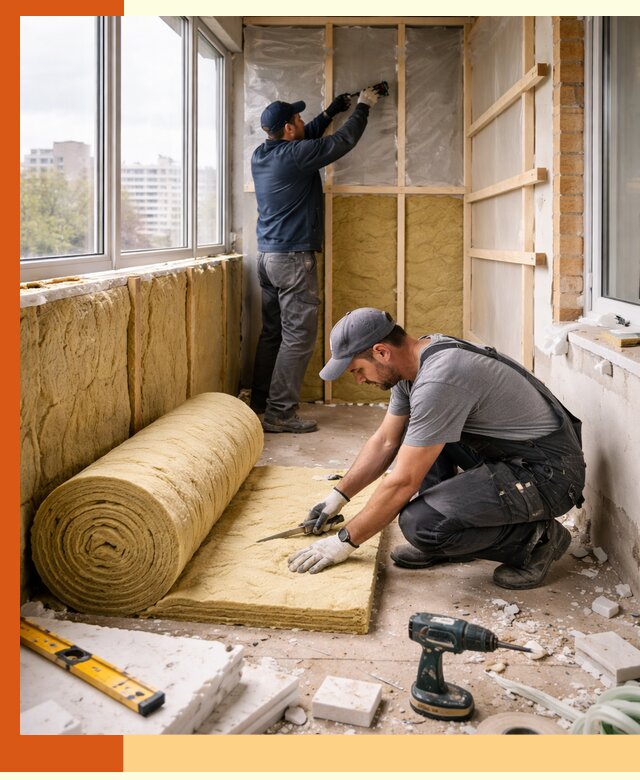 Утепление балкона под ключ в Елабуге качественно и быстро