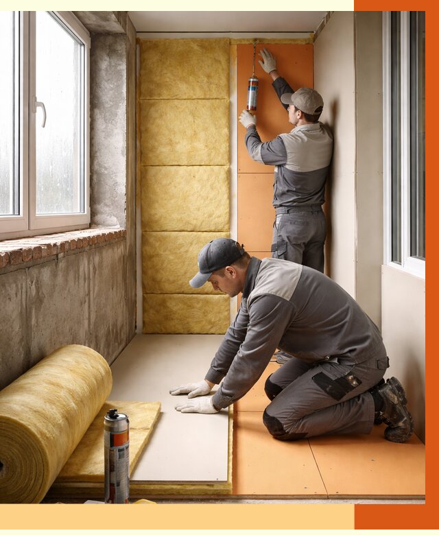 Утепление лоджии под ключ в Елабуге от 6583 руб/м2 — комплексное решение | ТепломастерЛбг