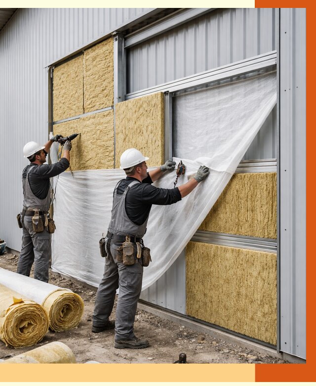 Утепление металлического склада в Елабуге от 4558 руб/м2 — комплексное утепление под ключ | ТепломастерЛбг