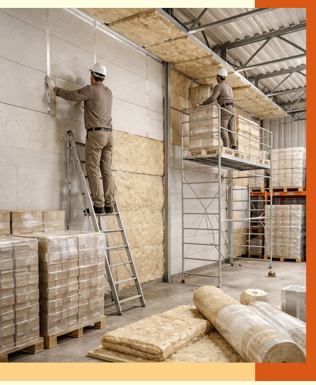 Утепление склада готовой продукции в Елабуге от 1975 руб./м2 — комплексно | ТепломастерЛбг