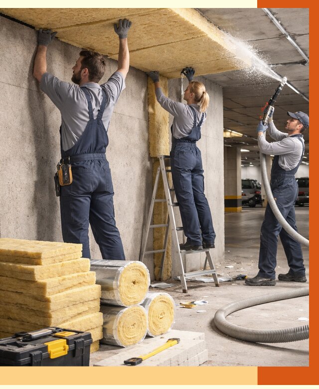 Утепление паркинга в Елабуге от 6887 руб./м2 — работы под ключ | ТепломастерЛбг