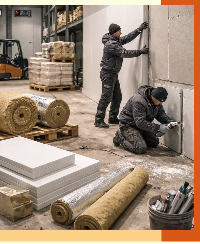 Утепление холодного склада в Елабуге от 8609 руб/м2 — комплексное под ключ | ТепломастерЛбг