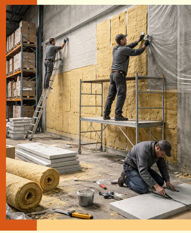 Утепление холодного склада под ключ в Елабуге