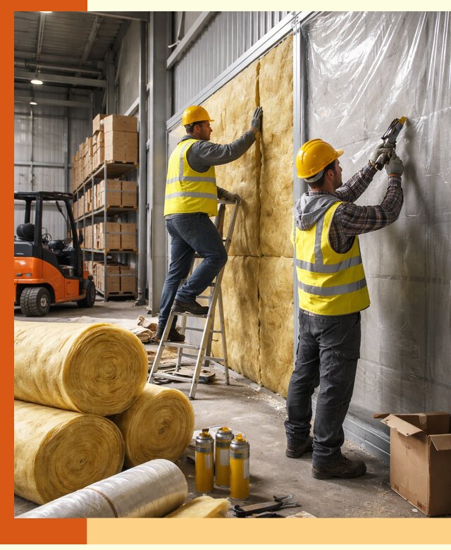 Утепление склада с техникой в Елабуге под ключ