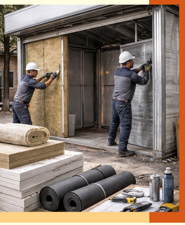 Утепление павильона шаурма в Елабуге под ключ от 1215 руб. за м² | ТепломастерЛбг