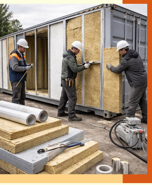 Утепление морского контейнера в Елабуге от 3798 руб. под ключ | ТепломастерЛбг