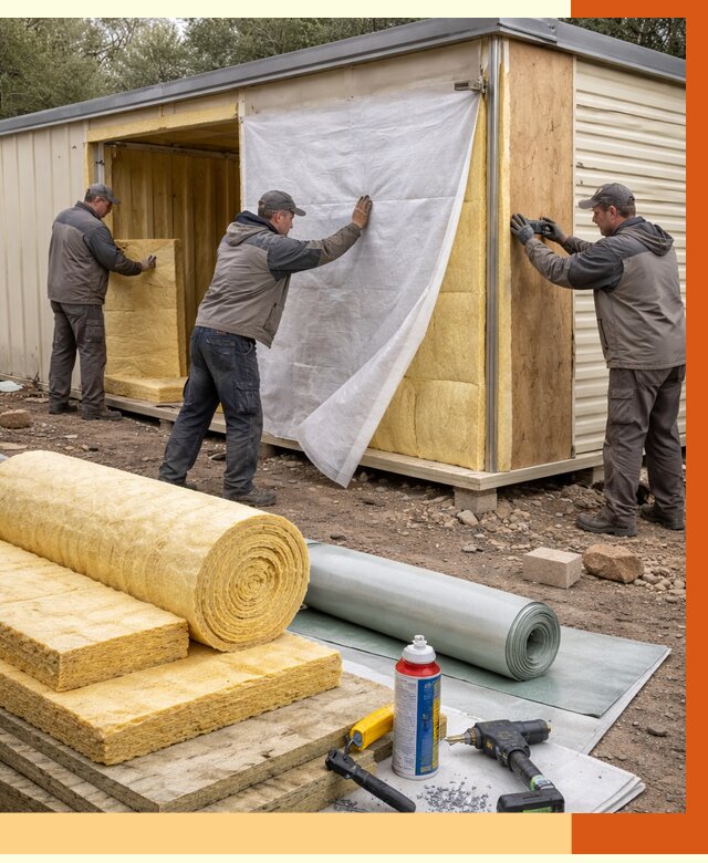 Утепление строительной бытовки в Елабуге от 12660 руб. под ключ | ТепломастерЛбг