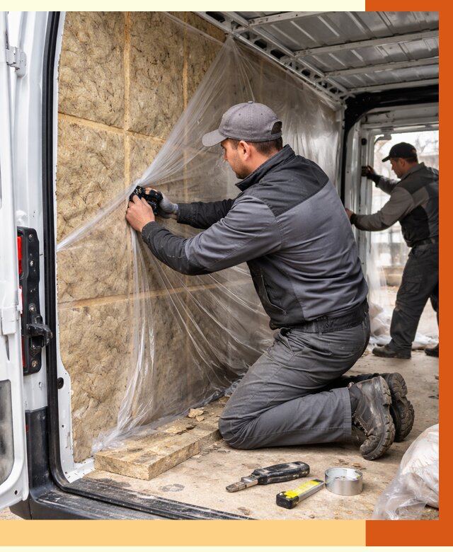 Утепление фургона в Елабуге от 16711 руб/м2 — утепление фургона ППУ и кузова | ТепломастерЛбг