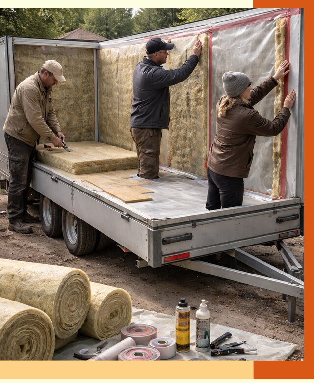 Утепление прицепа в Елабуге под ключ от 12660 руб. — комплекс от ТепломастерЛбг