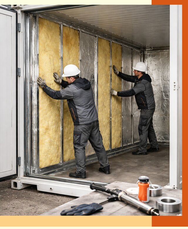 Утепление рефрижераторного контейнера в Елабуге от 45576 руб./м² | ТепломастерЛбг