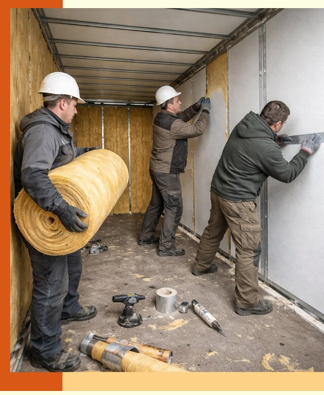 Утепление рефрижераторного контейнера в Елабуге профессионально и надежно