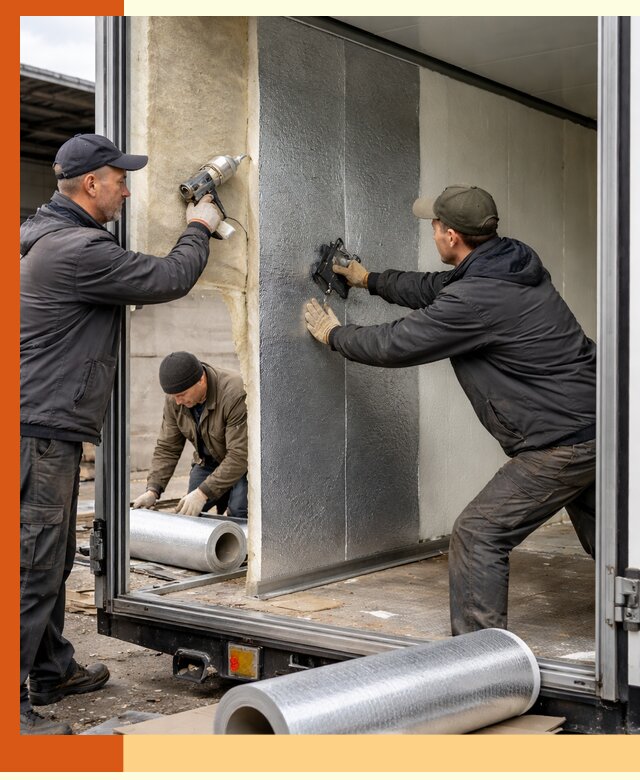 Утепление холодильного кузова в Елабуге — монтаж и теплоизоляция