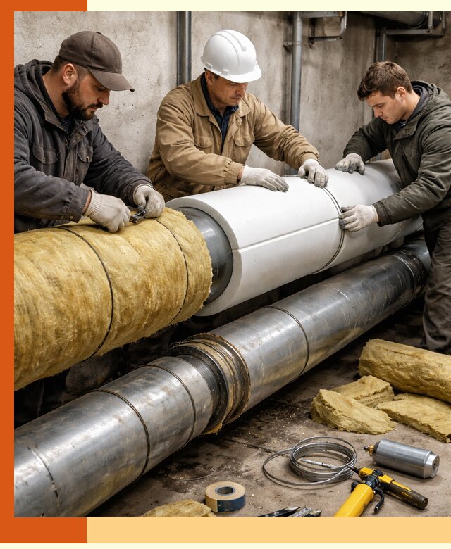 Утепление трубопровода в Елабуге с гарантией энергоэффективности