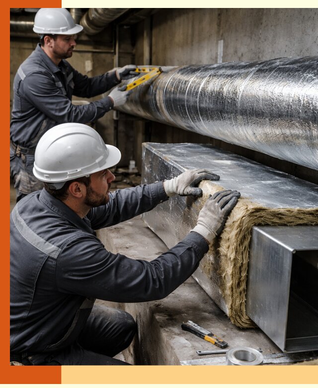 Профессиональное утепление воздуховодов и теплоизоляция в Елабуге