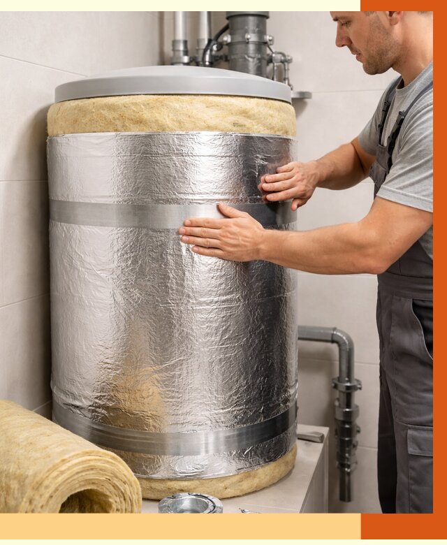 Утепление бойлера в Елабуге от 4558 руб. под ключ | Утепление ППУ | ТепломастерЛбг