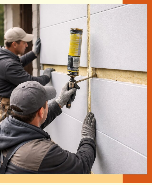 Утепление сэндвич панелей ППУ в Елабуге от 4254 руб. за м2 | ТепломастерЛбг