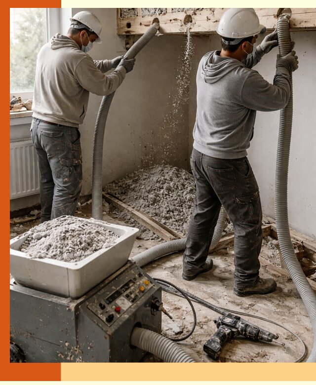 Заполнение пустот перекрытий пеной и наполнителями в Елабуге