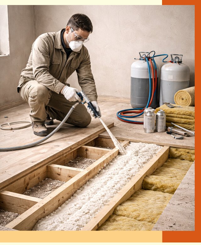 Заполнение полостей межэтажного перекрытия в Елабуге от 4254 руб. | ТепломастерЛбг