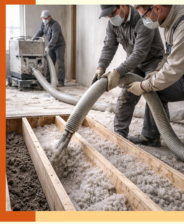 Заполнение полостей межэтажного перекрытия в Елабуге эффективно и герметично