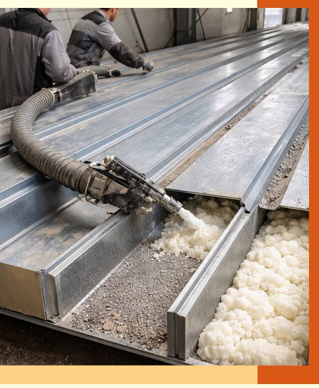 Заполнение пустот кровельных панелей в Елабуге от 7292 руб. под ключ | ТепломастерЛбг