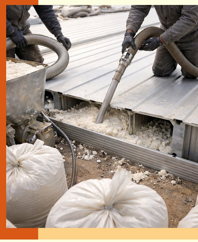 Заполнение пустот кровельных панелей пенными и мокрыми герметиками в Елабуге