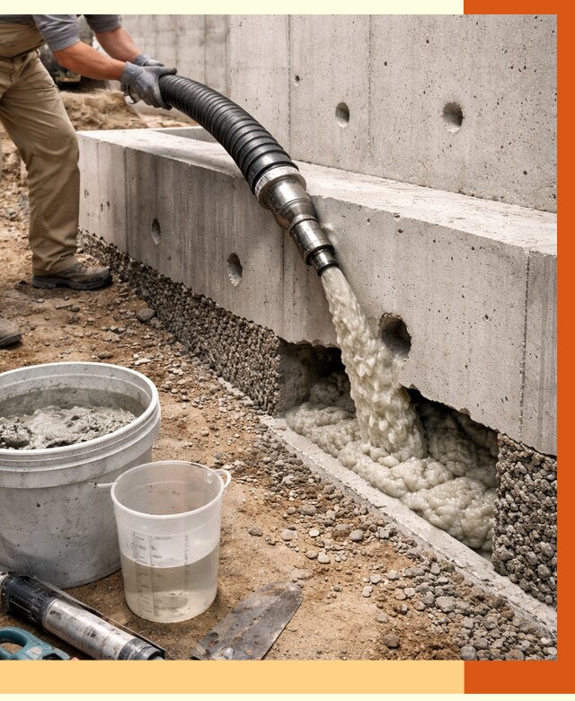 Заполнение полостей фундамента в Елабуге от 6887 руб. под ключ | ТепломастерЛбг