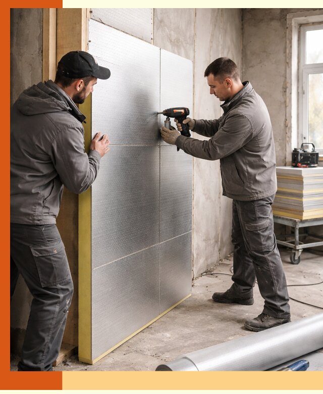 Утепление PIR панелями домов и зданий в Елабуге