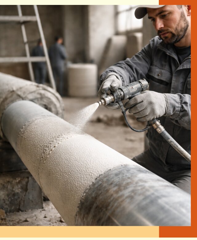 Утепление труб жидкой теплоизоляцией в Елабуге от 7596 руб. под ключ | ТепломастерЛбг