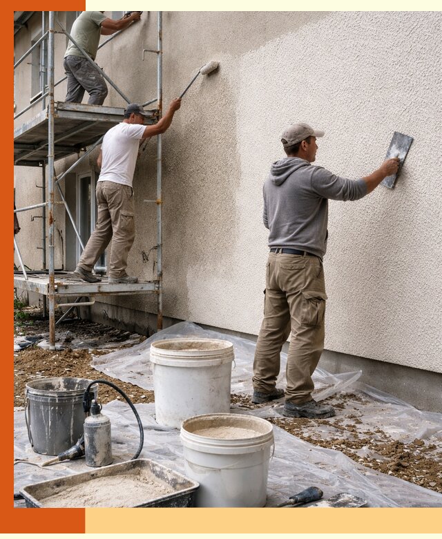 Утепление фасада жидкой пробкой в Елабуге