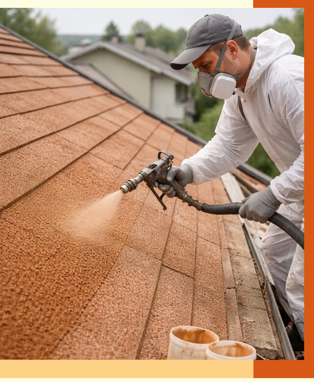 Утепление кровли жидкой пробкой в Елабуге от 2735 руб./м² под ключ | ТепломастерЛбг